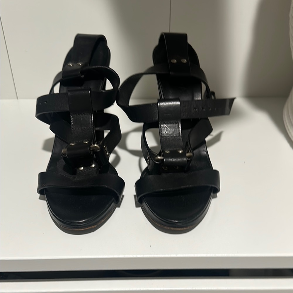 Escada Women's Black Strappy Sandals